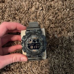 Casio Black and Gray Digital Smartwatch
